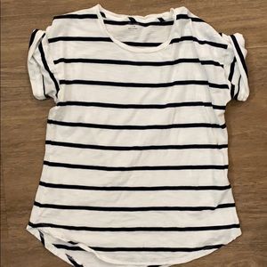 Madewell Navy striped tee